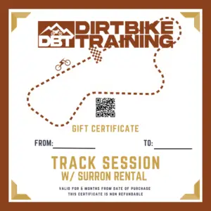 TRACK SESSION W/ SURRON RENTAL GIFT CERT